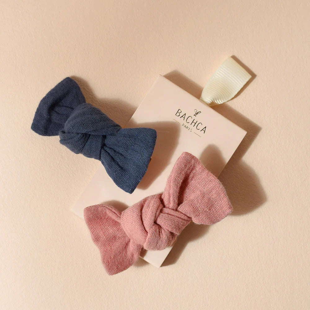 Barrettes en gaze de coton x2 - Bachca