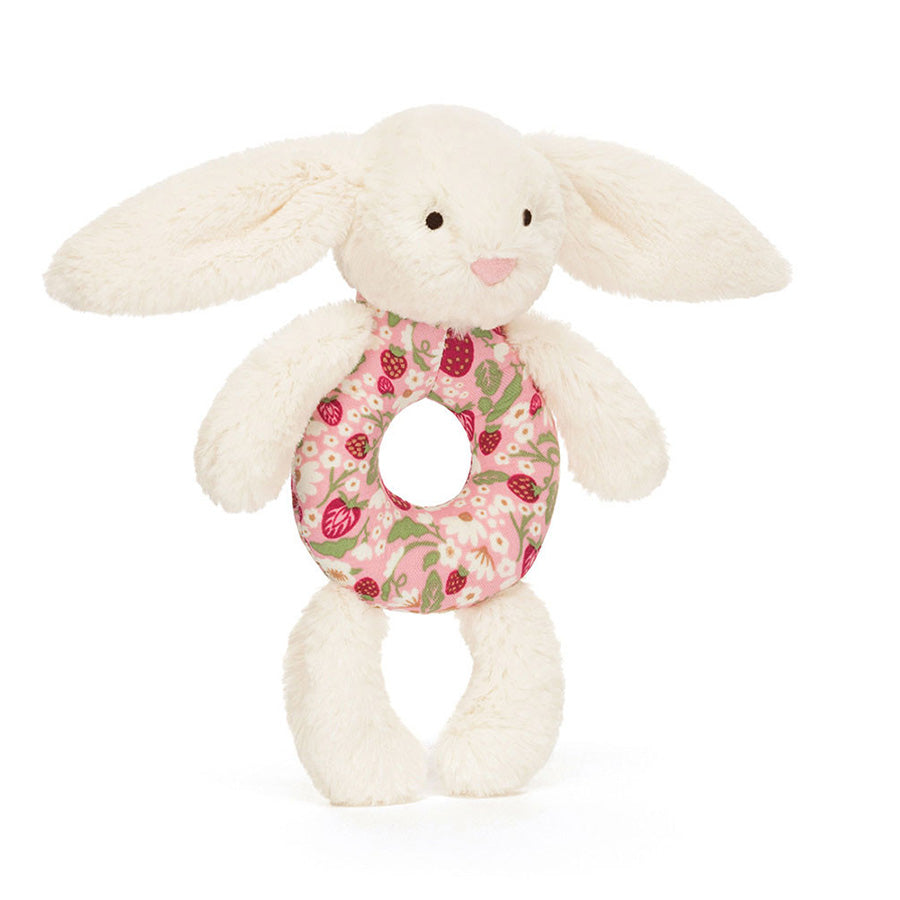 Hochet Lapin Jellycat - Blossom Cream Bunny 'Berry'