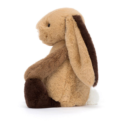 Peluche lapin Jellycat - Bashful patchwork brown