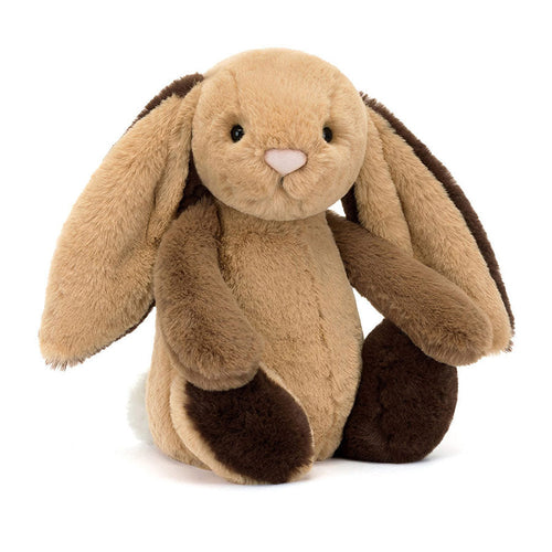 Peluche lapin Jellycat - Bashful patchwork brown