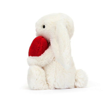 Peluche lapin blanc avec coeur - Jellycat